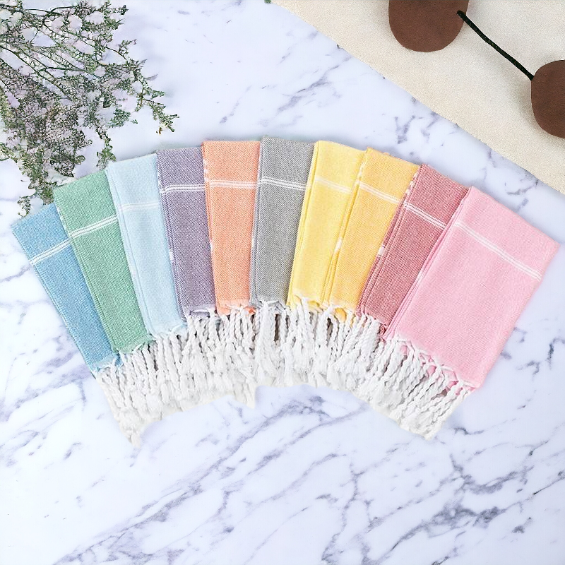 Turkish Hand Towel With Tassels | Cotton & Bamboo Tassel Towels